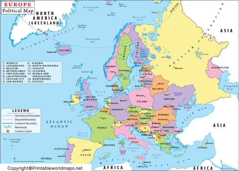 map of EUROPE political