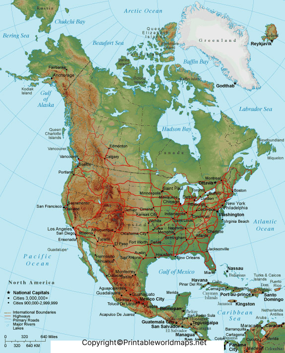 North America Mountains Map | Map of North America Mountains 4 map of North America mountain 1