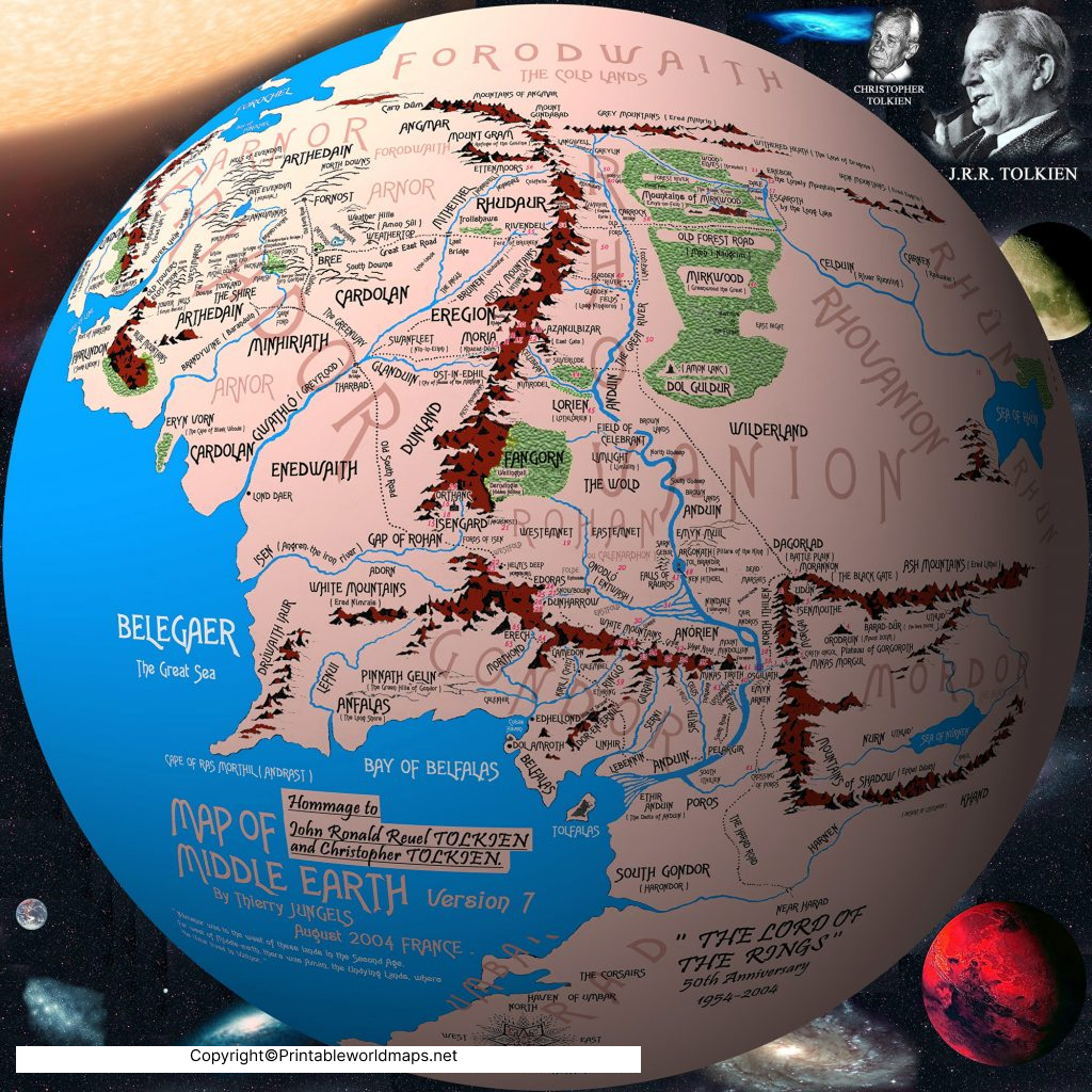 Middle Earth Map | Middle Earth Full World Map in Detailed 9 world map middle earth labeled 1024x1024 1